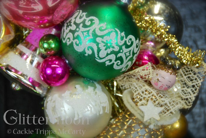 Detail of Angels Watch Wreath ©Glittermoon Productions LLC 7