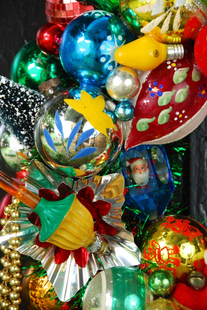 Detail of Happy Memories Wreath © Glittermoon Productions LLC 2013 5