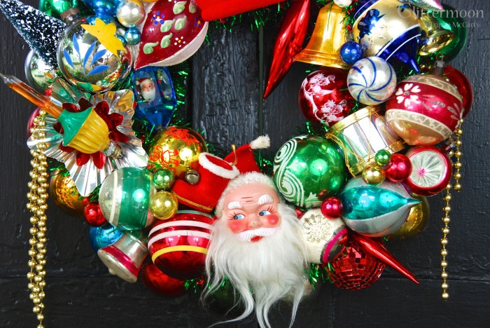 Detail of Happy Memories Wreath © Glittermoon Productions LLC 2013 8