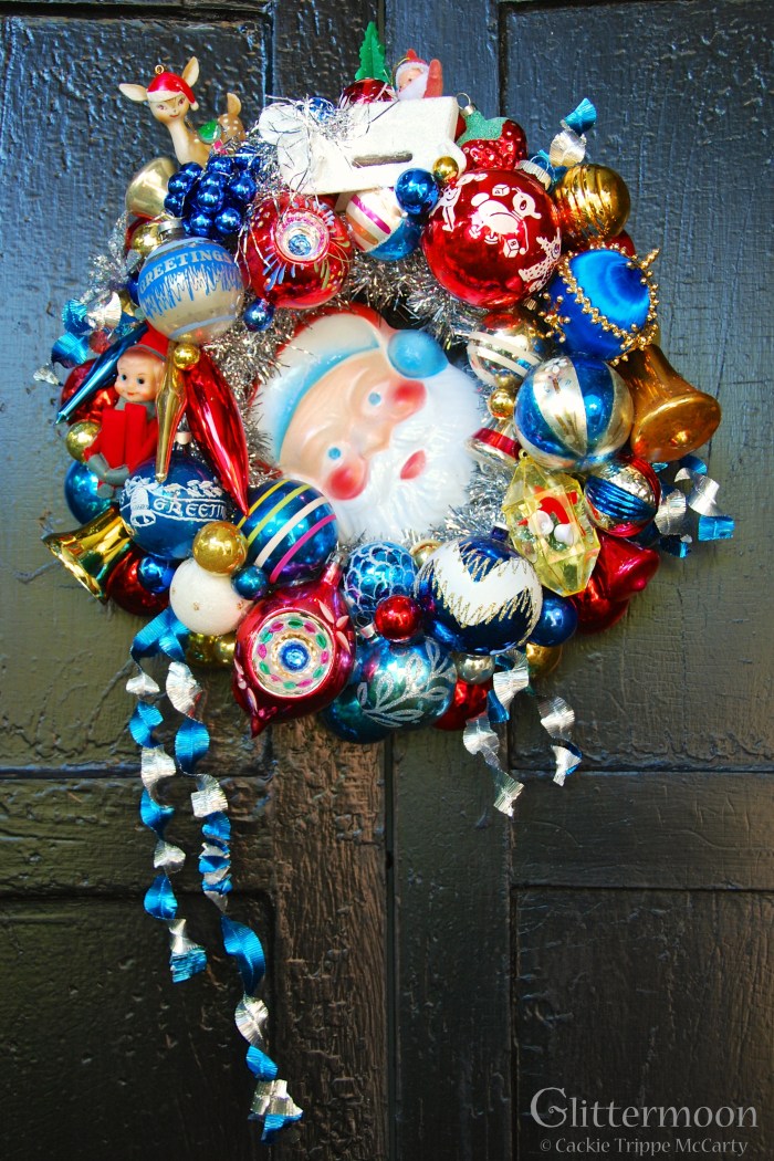 Santa Blue Wreath
