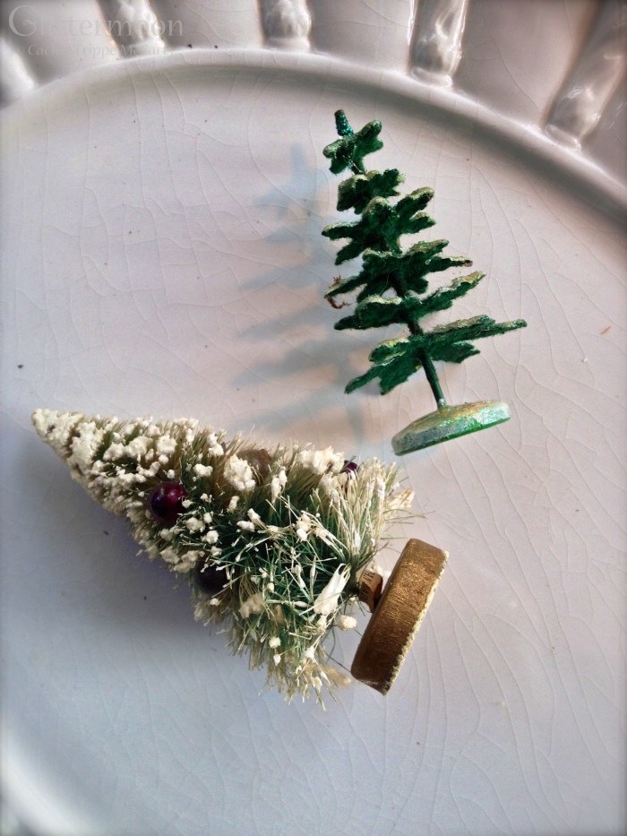 Two tiny little trees