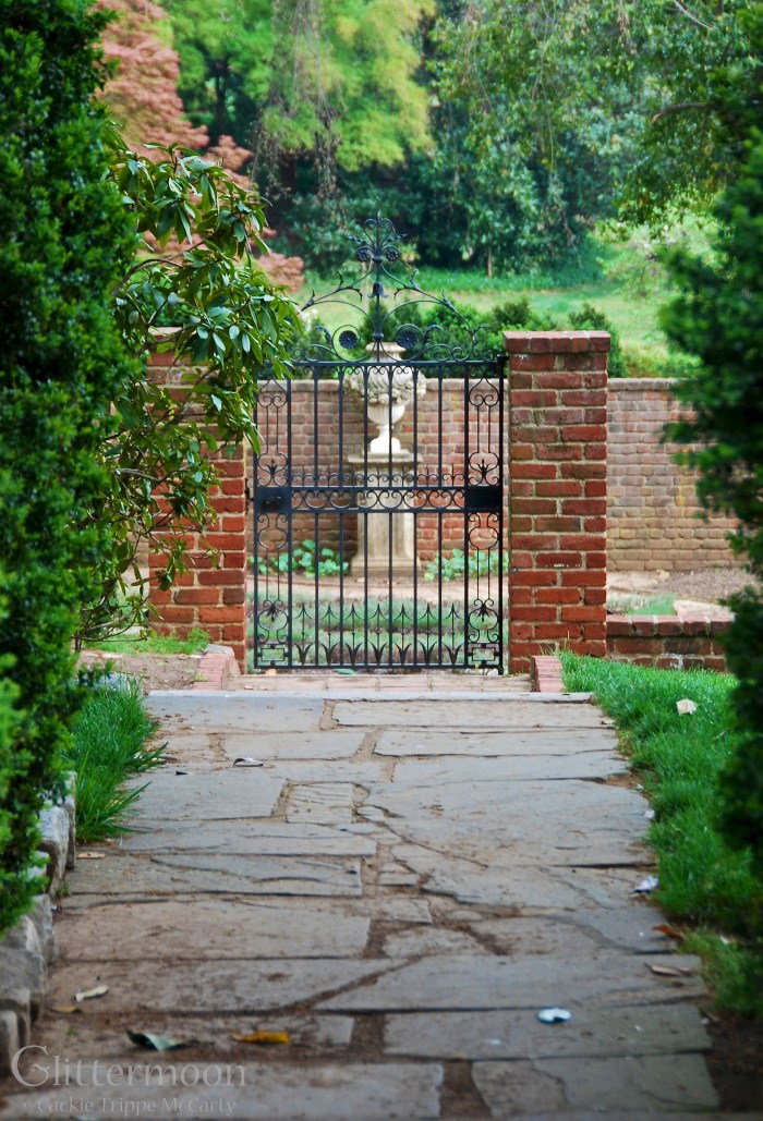 Beautiful garden gate at Agecroft Hall, Richmond, VA